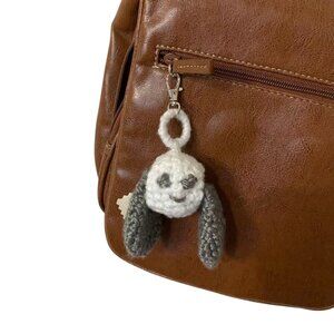 Handmade Crochet Amigurumi "I'm All Ears. Let's Talk" Keychain / Bag Charm